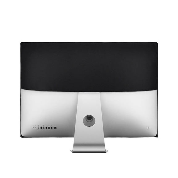 GOOHOCHY 21 Inch Black Polyester Computer Monitor Cover Protector with Inner Lining for LCD Screen
