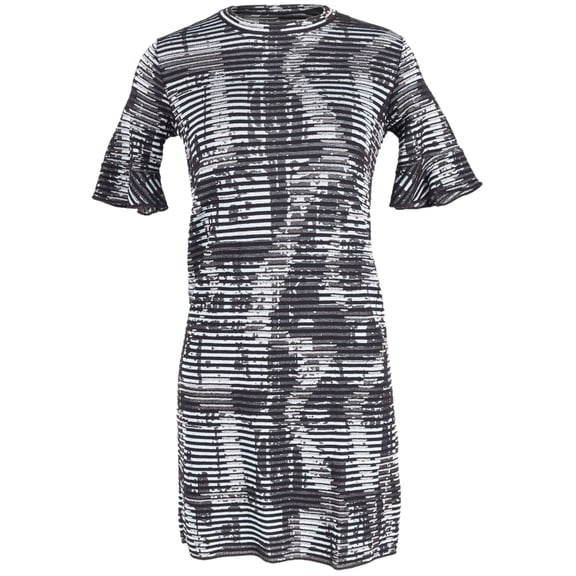 Pre-Owned Missoni Printed Shift Dress in Metallic Viscose