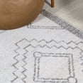 thumbnail image 4 of JONATHAN Y Moroccan Hype 5' x 8' Geometric Polypropylene Cream/Gray Rectangle Area Rug, VMOH200B-5, 4 of 7