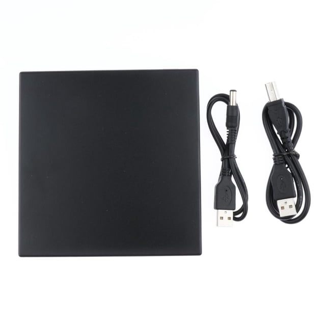 Unidad de Grabadora de DVD CD Portátil Slim USB 2.0 Perfecl Negro