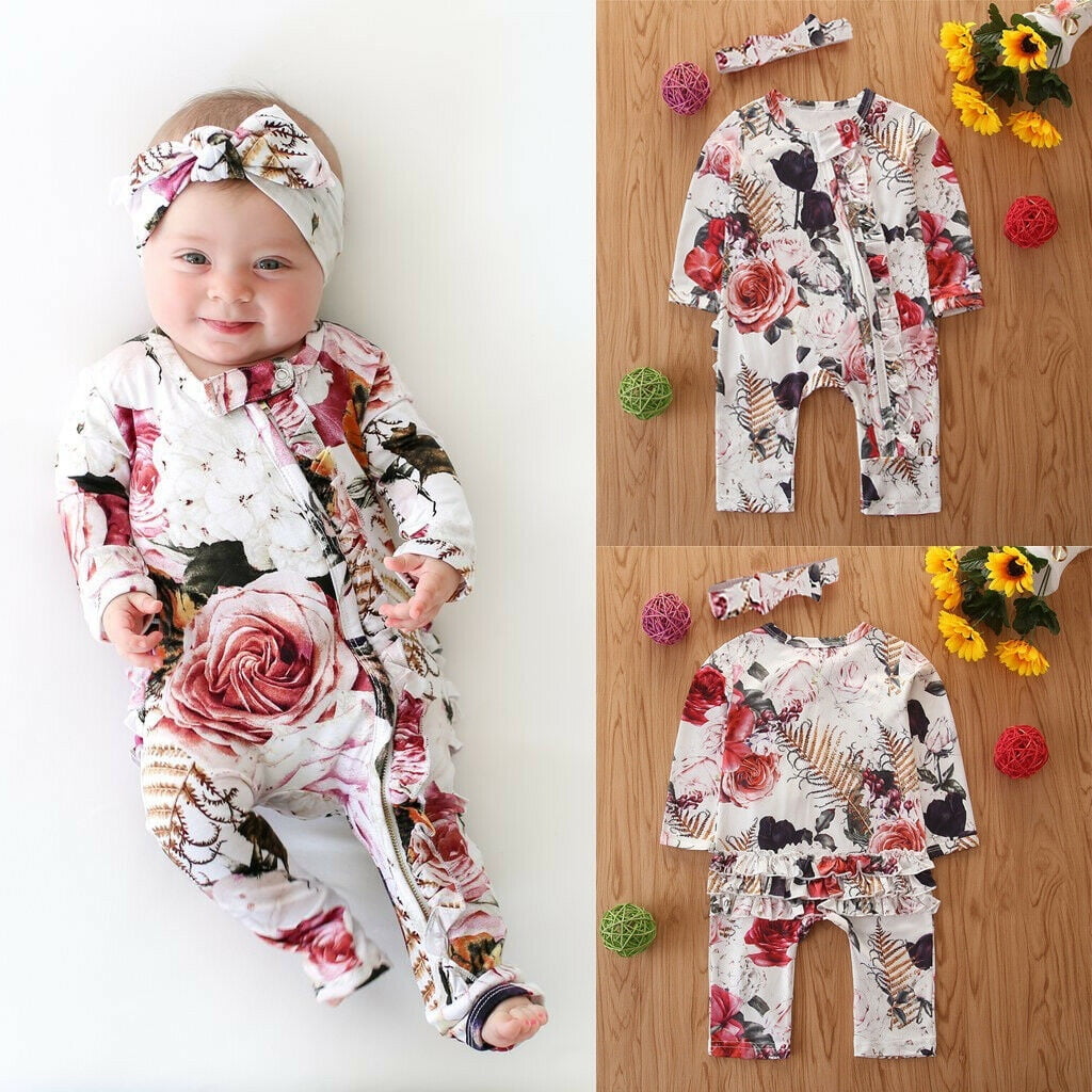 baby girl ruffle jumpsuit