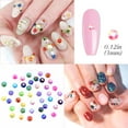 thumbnail image 3 of ZYNERY  18000pcs Flatback Rhinestones, 15 Mixed Color Jelly Rhinestones Round Shape Crystals Rhinestones for Crafts Nail Face Art Shoes Diamond Painting with Storage Box/Tweezers/Drill Pen (3mm), 3 of 7