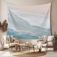 thumbnail image 2 of Beach Coastal Tapestry for Bedroom Wall Hanging Tapestry, Blue Nautical Summer Ocean Seaside Ceiling Backdrop Tapestries Poster Blanket Wall Decor for Teens Room Living Room Dorm 51" x 59", 2 of 8