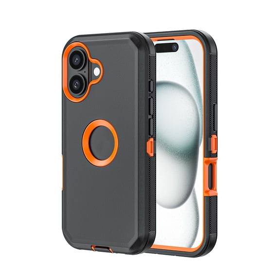 For Apple iphone 16 Phone Case, Heavy Duty Shockproof Case Dual Layer Full Body Protective Cover for iphone 16