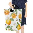thumbnail image 4 of Yayeee Freestanding Laundry Hamper with Handle Collapsible Large Storage Basket for Clothes, Orange Bees, 4 of 7