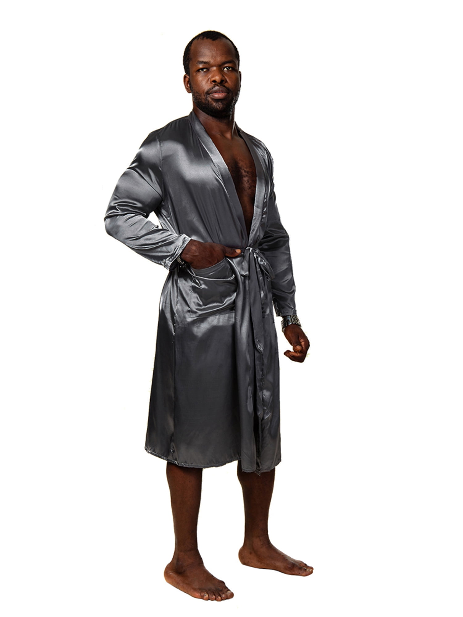 Tinglu Men Robe Lightweight Summer Bathrobe for Men Bathrobe House