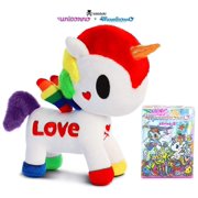 Warp Gadgets Tokidoki Bundle - 7.5 Inch Rainbow Unicorno Plush and Series 2 Blind Bag (2 Items)