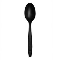 Karat Earth Heavy Weight Bio-Based Tea Spoons, Black - 1000 pcs