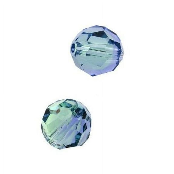 Swarovski Round Crystal Beads Item #5000 Providene Lavender Blend Color 8mm Size - 12 Pieces