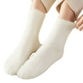 thumbnail image 2 of iOPQO Thick Socks Women, Warm Socks for Women Winter, Thermal Socks for Women, Socks for Women Crew, Winter Accessories for Women, White One Size, 2 of 9