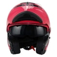 thumbnail image 5 of 1Storm Casco integral modular para motocicleta Abatible hacia arriba con doble visera Protector solar: HB89 rosa brillante, 5 of 5