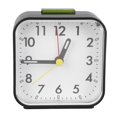 thumbnail image 2 of Reloj pequeño negro con alarma, silencioso, diseño minimalista, función de repetición con luz de fondo, reloj retro para dormitorio y sala de estar, 2 of 14