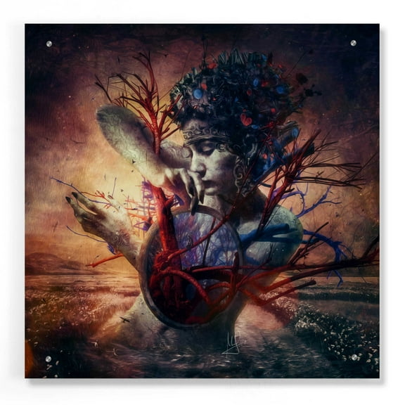 Epic Art 'Blossom' by Mario Sanchez Nevado, Acrylic Glass Wall Art, 24"x24"