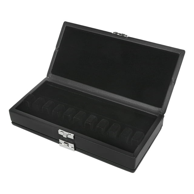 Boîtier en Roseau, 2 Couches de Cuir Noir Accessoire Instrument à Vent Humidité Preuve Boîte Qualité Inégalée