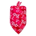 thumbnail image 2 of Yirtree Valentine's Day Dog Bandana Triangle Bib Scarf with Lip Heart and Love Patterns Reversible Pet Neckerchief Accessories for Dogs Cats Pets, 2 of 8