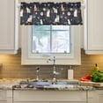 thumbnail image 3 of Cat Butterfly in Space Valance Curtains Rod Pocket for Kitchen Living Room Windows Farmhouse Decor 54x18, 3 of 6