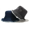 thumbnail image 2 of COCOpeaunt Solid Color Washed Cowboy Fishermans Hat women Outdoor Sun Hat Four Seasons Section Lovers Fashion wild Bucket Hats casquette, 2 of 6