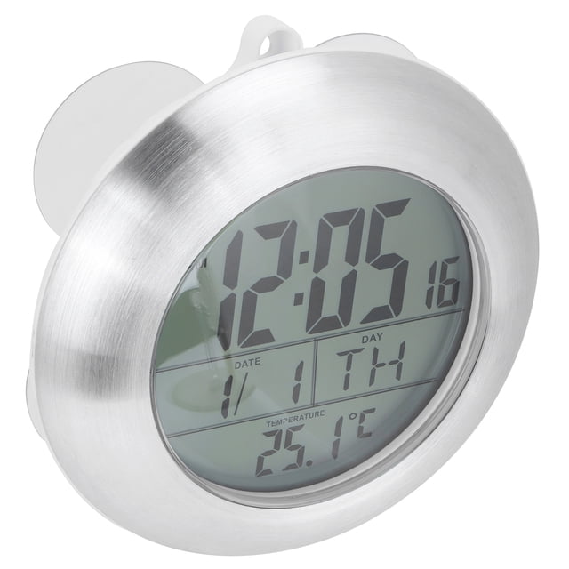 Reloj de ducha, reloj de pared de ducha, reloj colgante portátil, reloj digital, claridad notable Jadeshay A
