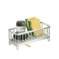 thumbnail image 6 of SunnyPoint Never Rust Aluminum Utensil, Sink Cleaning Tools Holder for Kitchen Sink with Drain Board; Dish Wand, Sponge, Soap Dispenser, Utensil Organizer Caddy (SIL), 6 of 6