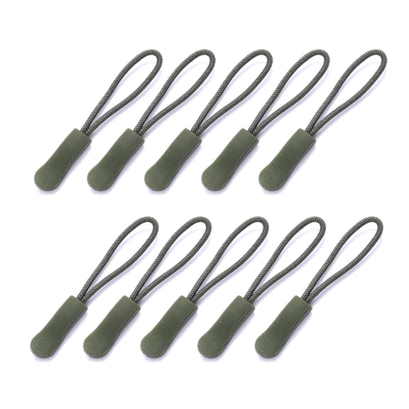 10pcs Zipper Pull Puller End Fit Rope Tag Replacement Clip Broken Buckle Fixer Zip Cord Tab Travel Bags Suitcase Tent Backpack