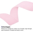 thumbnail image 3 of Uxcell Polypropylene Webbing Strap 1" 10 Yards Pink White Strapping Band, 3 of 5