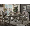 thumbnail image 3 of ACME Versailles Dining Side Chair in Silver PU and Antique Platinum (Set of 2), 3 of 4