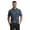 Navy Floral, variant on Men's & Big Men's Performance Textured Multi-color Tropical Short Sleeve Polo Shirt, up to 5XL