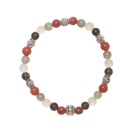 Rainbow Aura Quartz - Handmade 'Strengthen Your Aura' Beaded Intention Bracelet