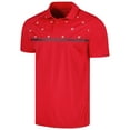 thumbnail image 2 of Men's Levelwear Red Washington Nationals Sector Batter Up Raglan Polo, 2 of 3