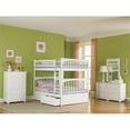 thumbnail image 3 of Leo & Lacey Full Over Full Storage Bunk Bed in White, 3 of 4