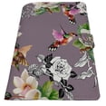 thumbnail image 2 of PKQWTM Wild Exotic Birds Branch Flowers Purple Book Cover Book Protector Book Sleeve Book Pouch Book Bag 6x9 inch, 2 of 4