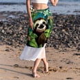 thumbnail image 6 of Sloth Chiffon Summer Beach Dress with Polyester Straps for Women, 6 of 6