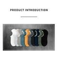 thumbnail image 2 of Pamolon Socks Cotton Non Slip Low Cut Invisible Socks Men Boat Liner 7-13, 2 of 5