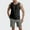 Black, variant on Bcfgryg Men's Workout Tank Top Sleeveless Round Neck Gym Shirt For Fitness Training Running Sports Comfortable Stretchable Breathable Wicking Lightweight Athletic Activewear Men's Work Vest