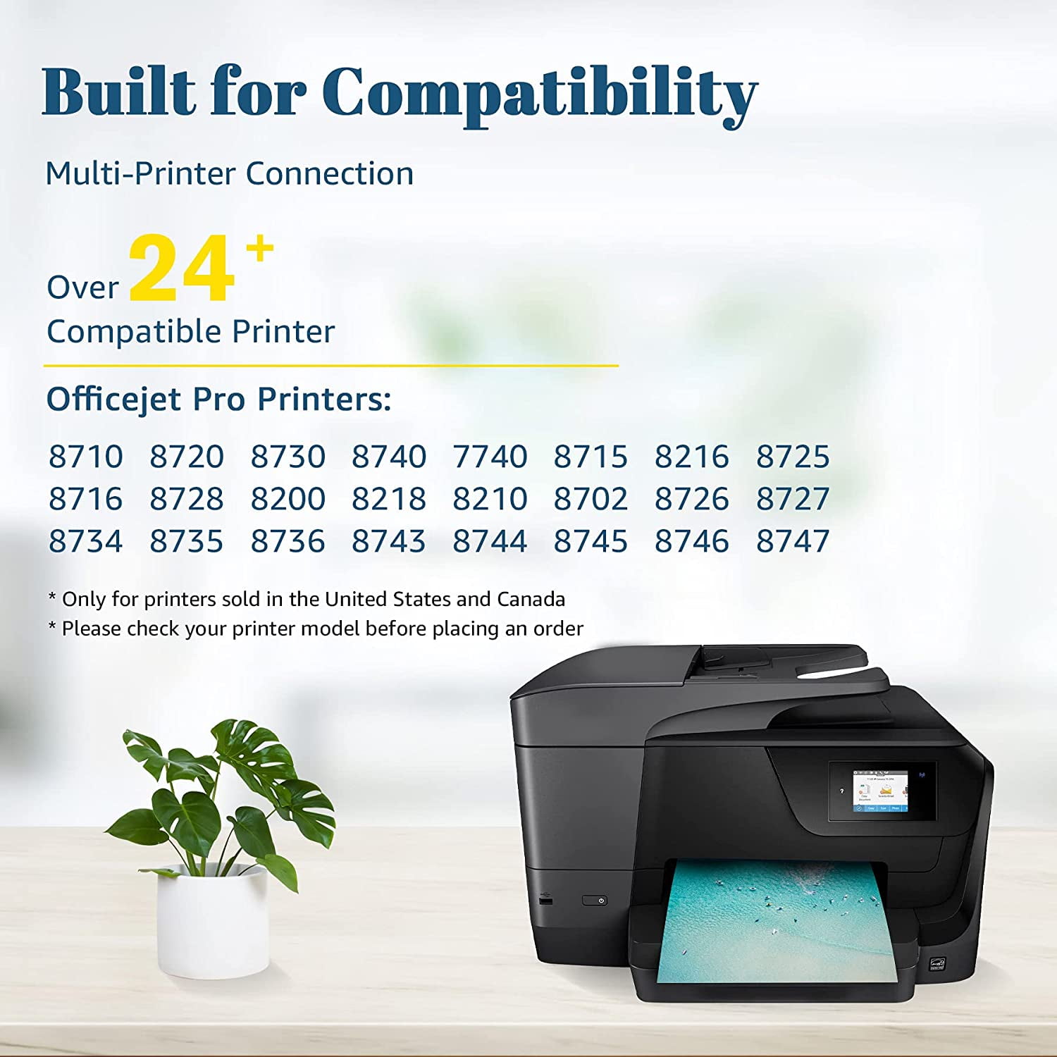 Compatible HP 952XL 952 XL 952XL HP952 HP952XL Cartouche d'encre  remanufacturée jaune pour OfficeJet Pro 8216 8710 8720 8730 8740 7740 
