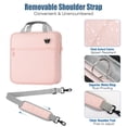 thumbnail image 6 of MoKo Zipper Binder, 2 inch 3 Ring 500 Sheet Capacity Multi-Pocket Binder, School Supplies, Pink, 6 of 9