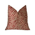thumbnail image 1 of Plutus PBRA2292-1220-DP Oasis Vagues Rouge Coussin Décoratif de Luxe, 12 x 20 Po, 1 of 3