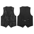 thumbnail image 4 of ETHAN Boys Suits Slim Fit Tuxedo Set 3 Pieces with Jacket Vest Pant for Kids Prom Wedding Formal Dresswear Outfit 2-20Y, 4 of 6