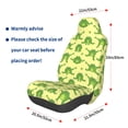 thumbnail image 3 of Wukai Funny Frogs Full Set Car Seat Covers with Soft Padding Universal Auto Front Seats Protector and Cushion Mat, 3 of 5