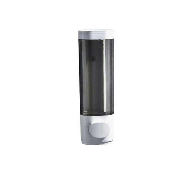 Kearding Dispensador de fluidos de 300ML, contenedor de Gel de rellenable, botella de prensa para colgar en la pared, reutilizable para el hogar, Juegos de accesorios de baño Blanco 1 PC Kearding HA071891-06