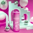 thumbnail image 3 of Zak Designs 20oz Harmony Barbie Water Bottle for Travel or At Home, Stainless Steel is Leak-Proof When Closed and Vacuum Insulated with Straw Lid and Carry Handle (Pink), 3 of 12