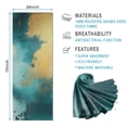 thumbnail image 2 of Teal Marble Gold Abstract Pattern Hot Yoga Mat Towel Non Slip for Hot Yoga - Quick-Drying Yoga Mat Cover with 4 Corner Pockets with Travel Bag - Hot Yoga Towel Non Slip 70"x26", 2 of 6