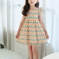 thumbnail image 2 of Fesfesfes Toddler Kids Baby Girls Summer Dress Fashion Cute Sleeveless Knee Length Dress Cartoon Print Ruffle Dress Clearance, 2 of 9