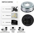 thumbnail image 4 of 7 Color LED Light Rotating Crystal Display Base Stand Holder with AC US Adapter Silver, 4 of 9