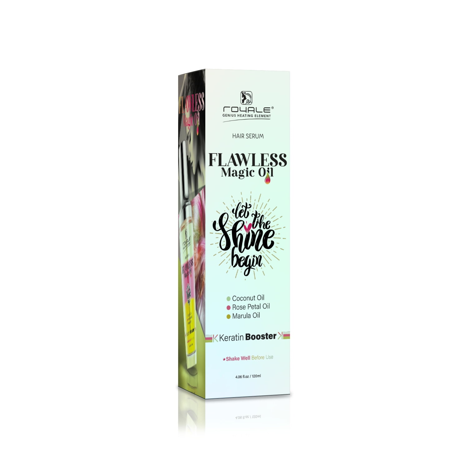Flawless Magic Oil Hair Serum | Coconut Oil, Rose Petal Oil,  Marula Oil with Keratin Booster
