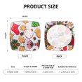 thumbnail image 6 of Easygdp Christmas Gingerbread Cookies Square Chair Cushion Cover Stretch Chair Seat Covers Removable Washable for Hotel, Bedroom, Office, 6 of 9