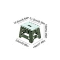 thumbnail image 3 of Taicans Folding Stool Portable Small Step Stool for Home Office Outdoor – Plastic Camping Stool Foldable 12.2"x9.8"x8.8",Space Saving Compact Seat for Travel Gardening Fishing,Max Load 300Lbs, 3 of 6