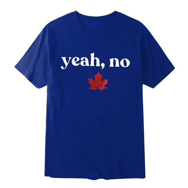 Chandail Canada Homme Fête du Canada Drapeau Manches Courtes Feuille d'Érable T-Shirt Haut Col Rond T-Shirt Homme