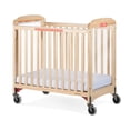 thumbnail image 1 of Foundations Next Gen First Responder Evacuation Compact Portable Mini Crib, 3" Mattress Included, Natural, 1 of 4
