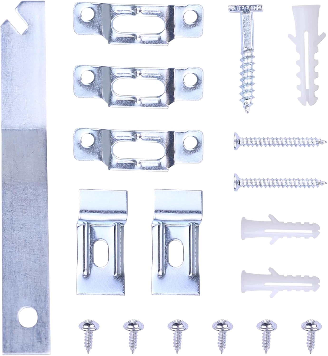 RGHJAR-30 Packs 15LB Frame Lock Security Hanging Kits, Lock Security Picture Hangers with T-Head Screws for Art Anti-Theft in Museums, Art Galleries, Restaurants or Hotels